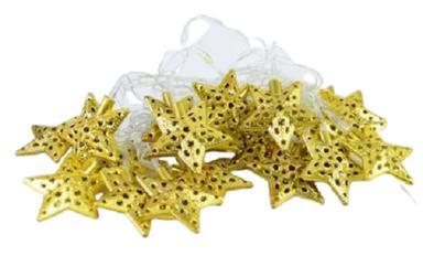 Golden 5 Meter Plastic Electric Star Led Diwali Decorative Lights