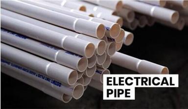 6 Meter Length Crack Proof White Pvc Round Electrical Pipe Application: Industrial