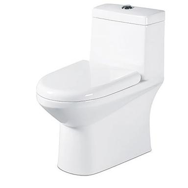 Bathroom White Toilet Seat With High Glossy Finish